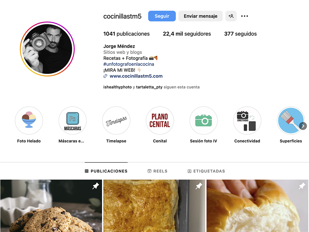 influencers fotógrafo gastronómico