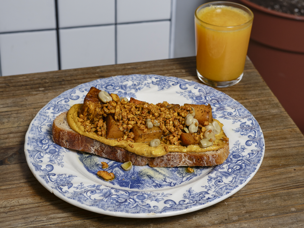 Tostadas de vegetales en Madrid