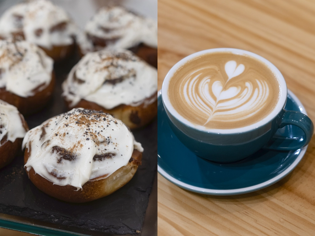 café de especialidad en Madrid y rolls de canela caseros